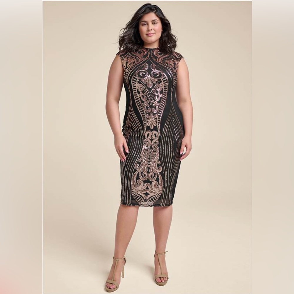 Sequin Midi Dress
